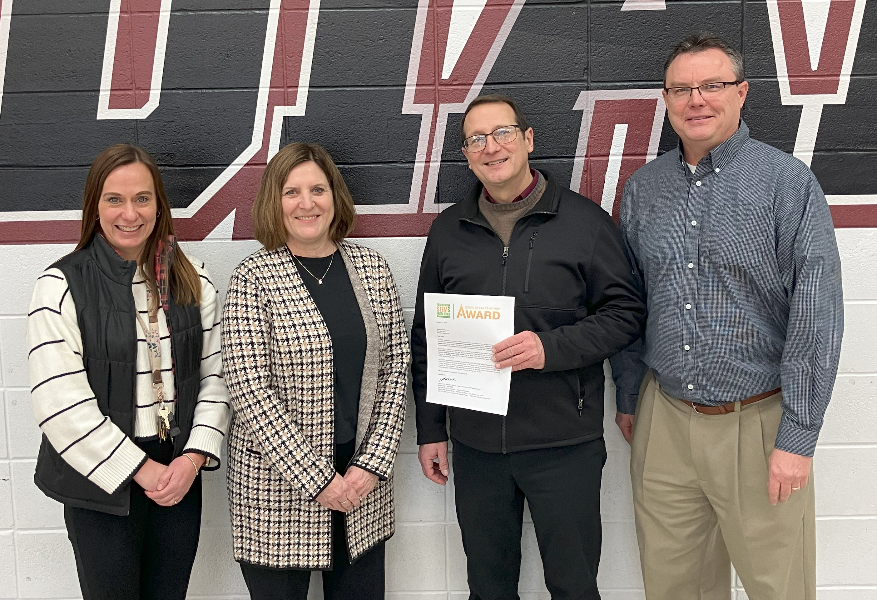 STEM Teacher Award presented to Dan Kuchera from Clarksville High School