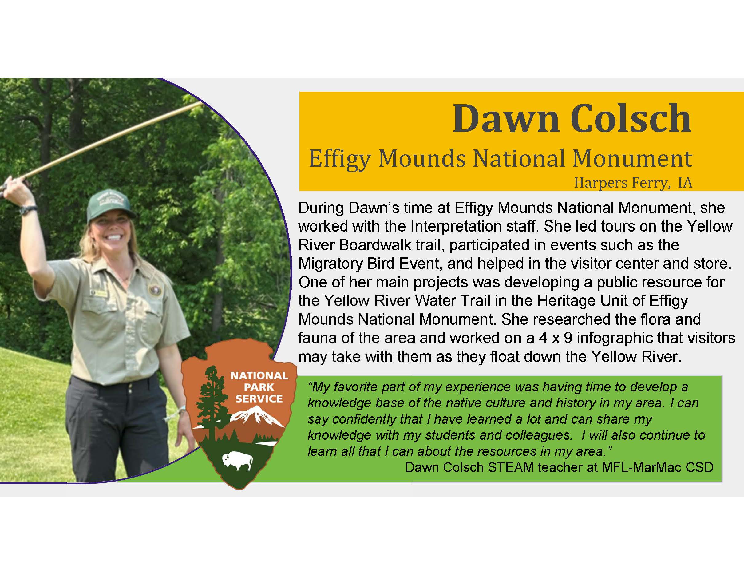 Dawn Colsch Teacher Externship